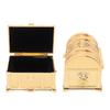 Vintage Jewelry Box Gold Color Retro   Zinc Alloy Scratch Proof Small Jewelry Box for Rings rrings Necklace