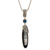 2020 Personalized Crystal Water Drop Versatile Sweater Chain Women'S Simple Long Necklace