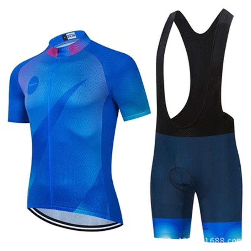 Summer Cycling Wear Short-sleeve Cycling Men's and Women's Quick-dry Breathable Mountain Bikes Silicone Short Shirts, Shorts, and Straps