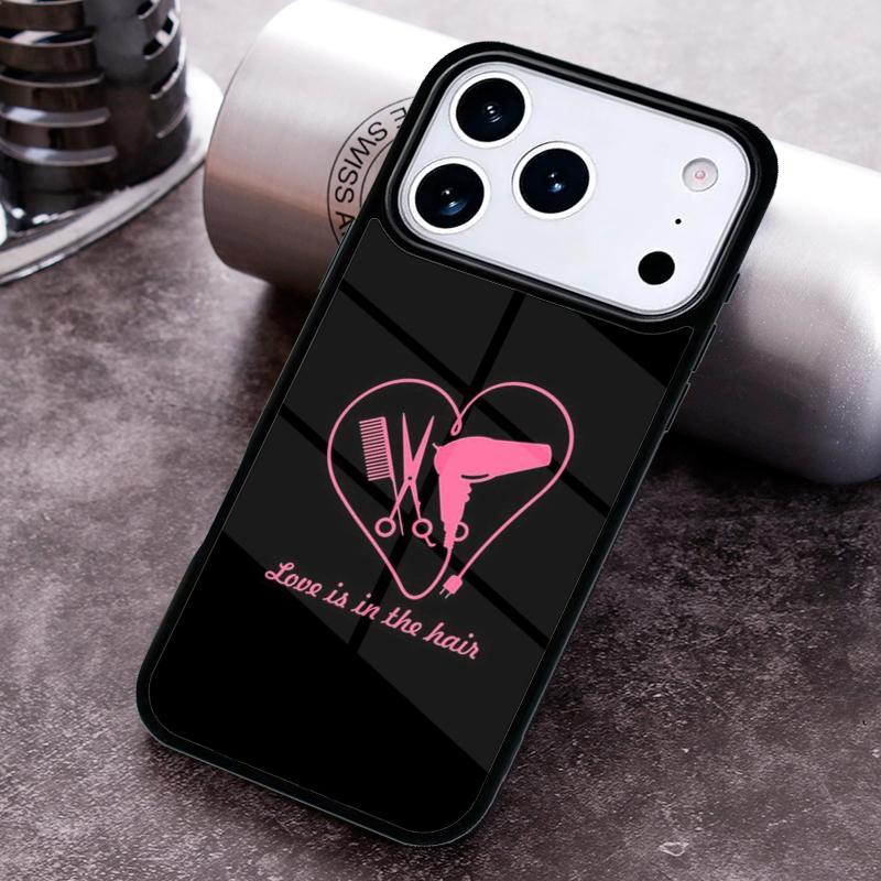 Hairdresser Barber Scissors Phone Case for iPhone 17 16 15 Pro Max Air 14 13 12 11 Plus Shockproof Cover