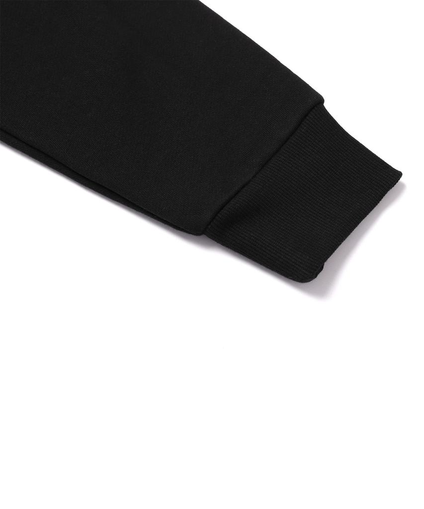 VANNWORKS Sitting Bear Oversized Sweatshirt (Vndts104) Black (B Type)