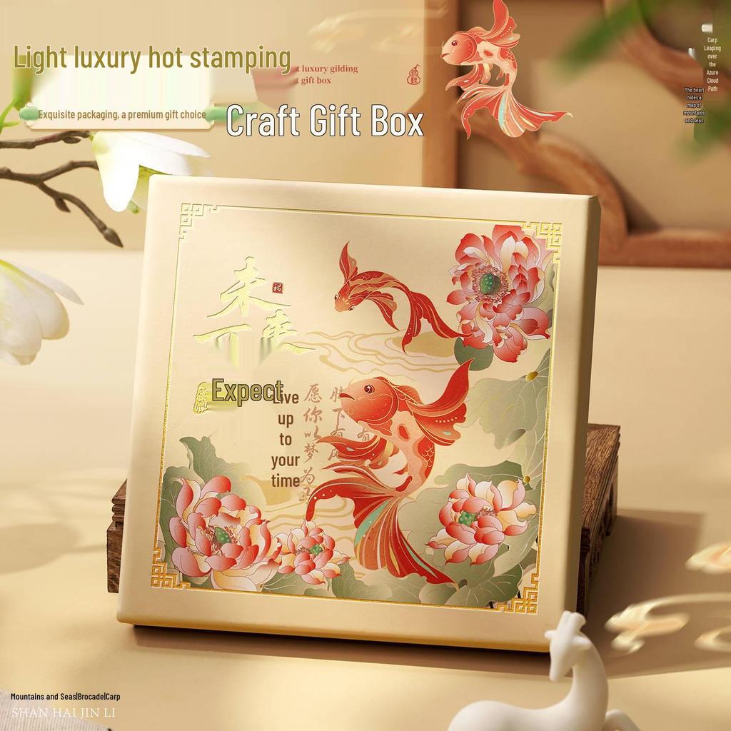 Koi Bookmark Gift Box: Metal Bookmark, Creative Souvenir for Back To School or Teacher's Day.