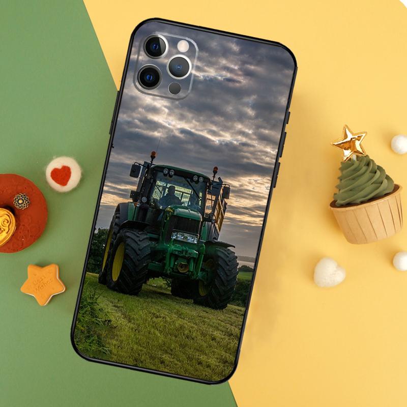 Farm Vehicle Tractor Phone Case For iPhone 17 17Air 16 15 14 13 11 12 Pro Max 12 13 Mini 16E Shockproof Cover