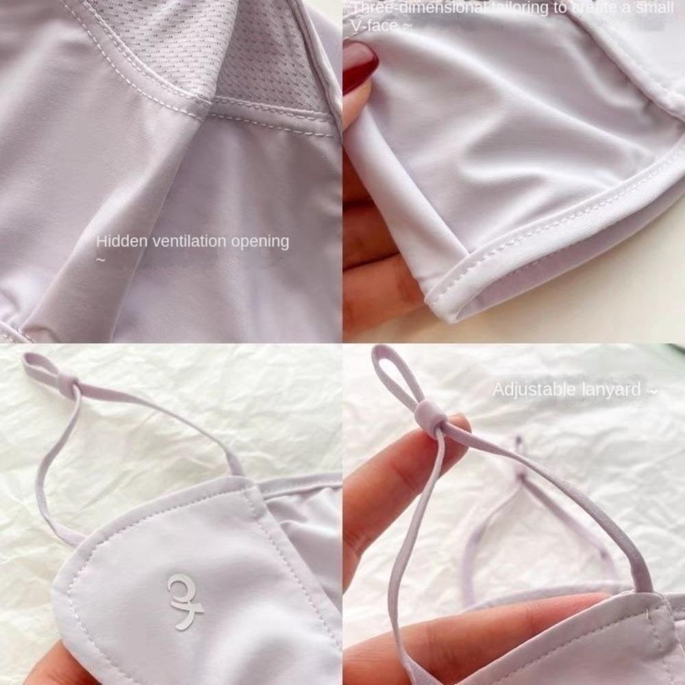 Anti-UV Ice Silk Mask Breathable Anti-sun Mask New Face Cover Scarf  Unisex