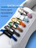 1Pair Elastic Flat Shoelaces Without Ties Kids Adult Lock No Tie Shoelace Laces Sneakers 6mm Width Rubber Bands Shoe Accessories