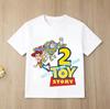 Toy Story Number 29 Tshirt Kawaii Birthday Tee Shirts Anime Figure Woody Buzz Lightyear Clothes Kid Girl Boy Short Sleeve Tops