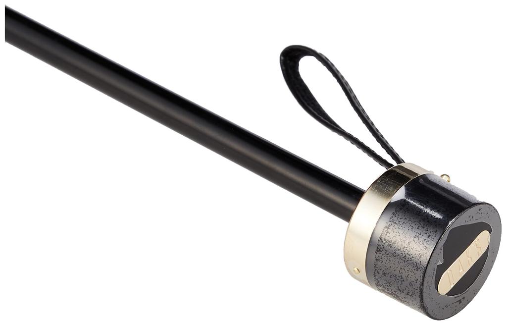 Daks MOONBAT Folding Polyester Dyed Jacquard Rib 55cm Women's Umbrella, Check, Red, Length Approx.