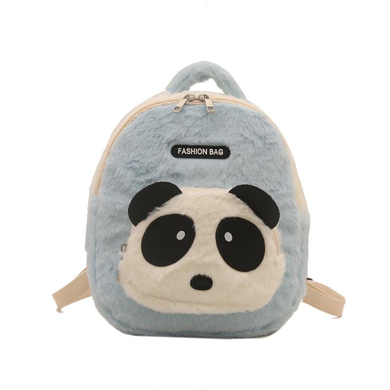 

Восхитительный плюшевый рюкзак с пандой для детей, идеально подходящий для детского сада и ежедневных приключений синий