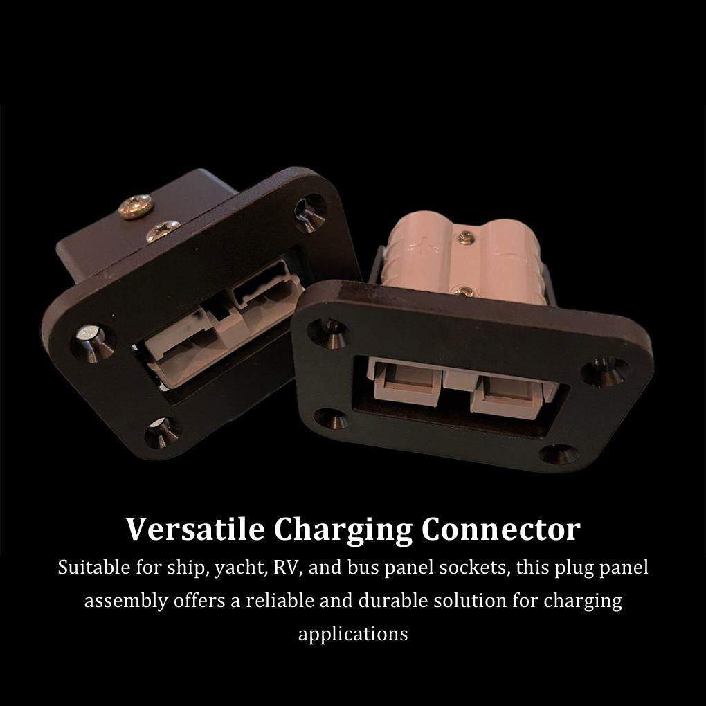 Plug Vehicle Panel 600V50A High Current Charging Connector For Vehicle Plug Base