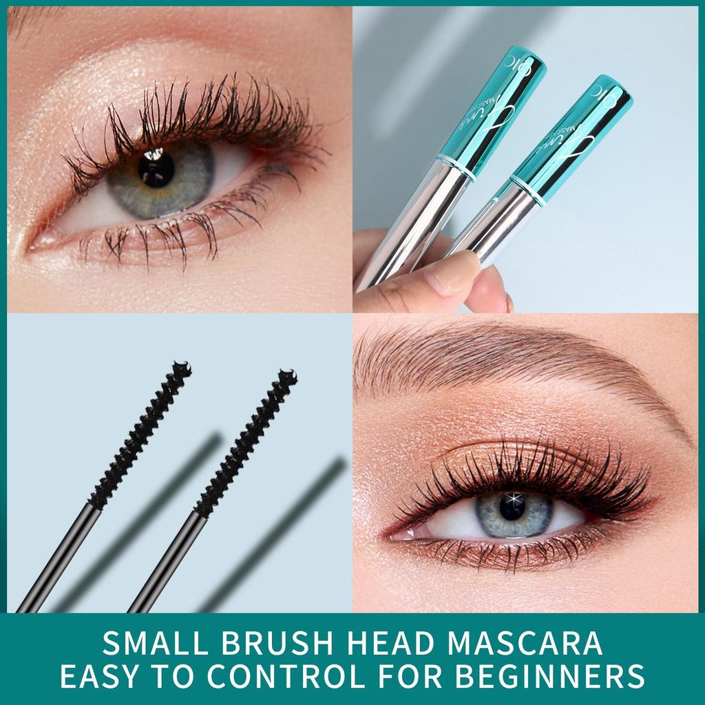 QIC small brush head mascara Japanese wind curl mascara waterproof and non-smudging slender eyelashes primer
