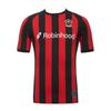 26 Nowy Sezon OGC Nice Koszulka Piłkarska Krótki Rękaw Czerwono-Czarna Pasiasta Koszulka Piłkarska Oddychająca Sportowy Trening Rodzinne Dopasowanie