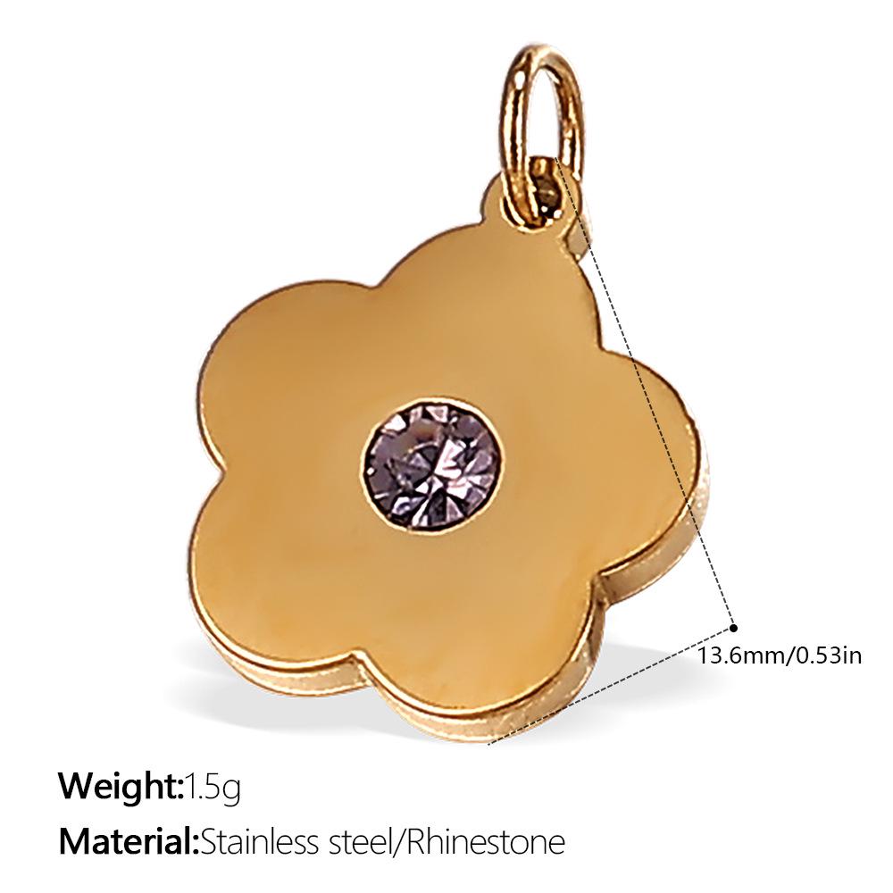 18K Gold-Plated Stainless Steel Beach-Style Pendant Necklace