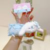 Plush Rabbit And Pillow Keychain With Bow Tie And Nightcap Decor For Cute Bag Accessories