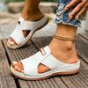 Pegged-toe and Pointed-toe Fashion Sandals for Women, New Large-size Roman Women's Slippers, Outdoor Thick-soled Beach Slippers
