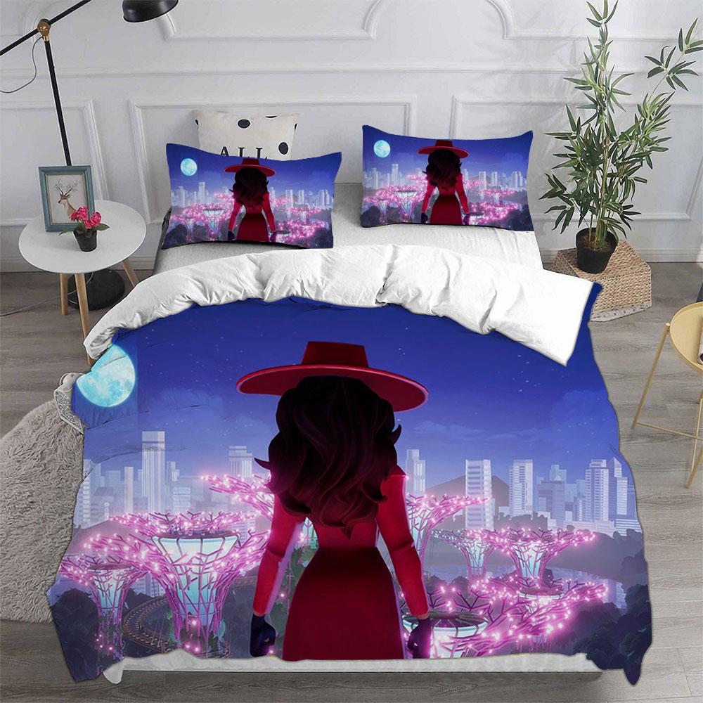 Carmen Sandiego Bedding Sets Bed Cover Comforter Duvet Cover Pillow Case 2-3 Pieces Sets Kids Adult Bedroom Decor