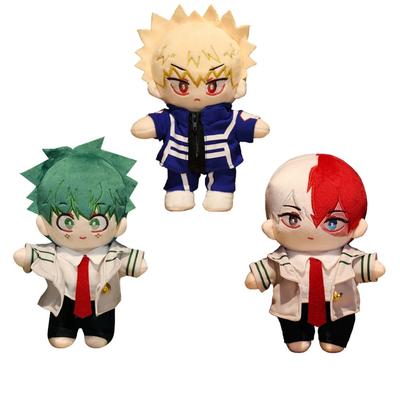 Anime MHA Hero Academia figurine Izuku Midoriya Katsuki Bakugou Shouto Todoroki Peluche Douce Poupée en Peluche décoration de maison Cadeau pour enfant