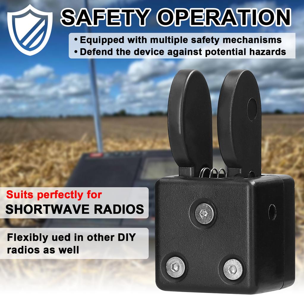 QU 2020A Dual Paddle Key Automatic Morse Magnetic Adsorption Base CW Morse Code Key DIY Keyer for Shortwave Radios