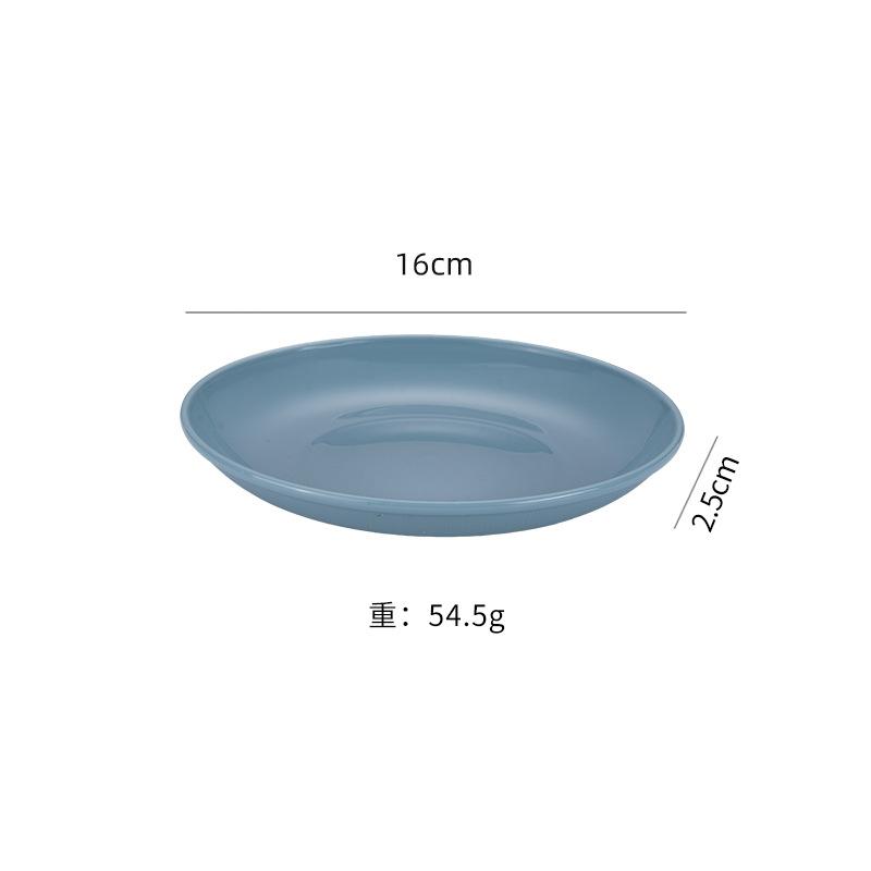 Uz Casnic Paste Deserturi Occidentale Gustări Fructe Culoare Solidă Farfurie Rotundă