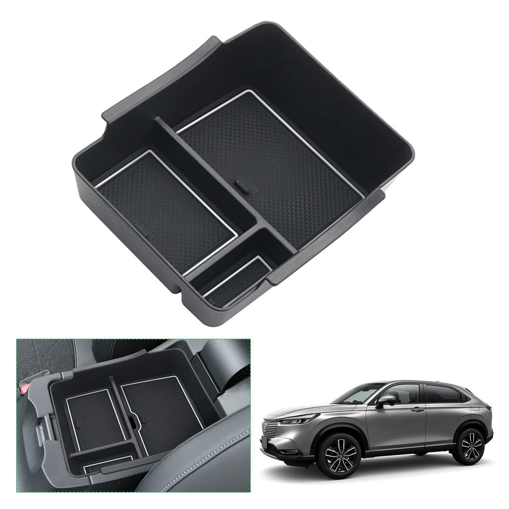 GAFAT Car Storage Box for Honda Vezel RV Vezel RV Console Interior New Vezel Center Console External Console Box with Coin Vezel RV Small Item (2nd