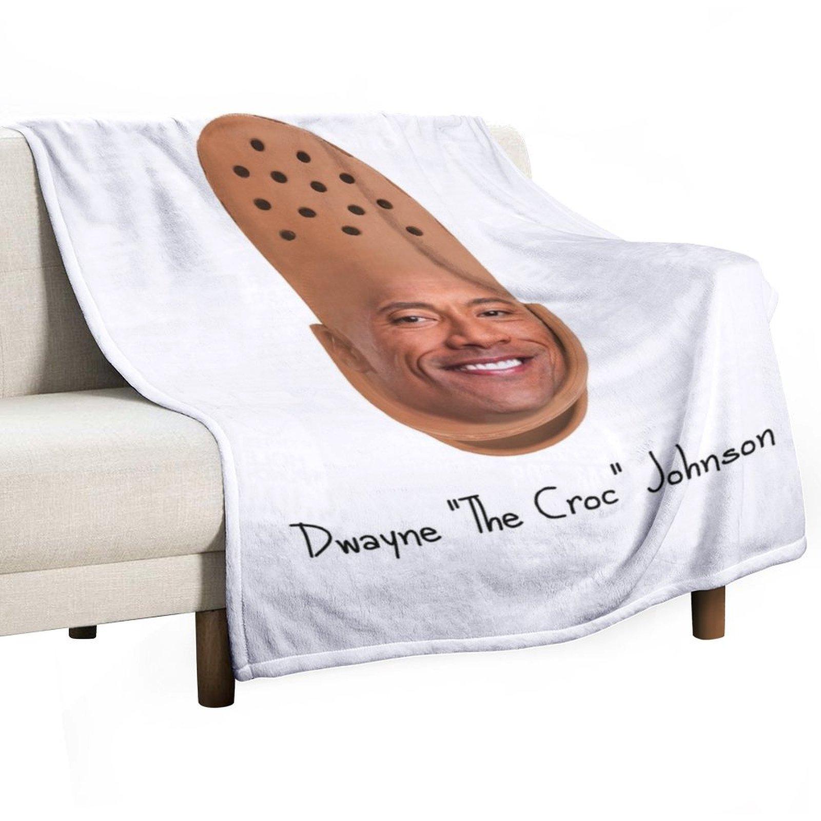 Dwayne The Croc Johnson Throw Blanket Luxury Throw Beach Decorative Sofa Sofa Throw Blankets 30x40in