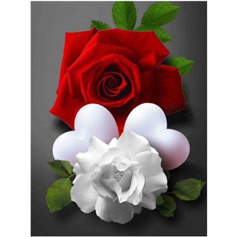 Pictură cu diamant DIY 5D, peisaj cu flori frumoase, broderie cu diamante, kit cu punct de cruce, mozaic cu strasuri, decor pentru acasă