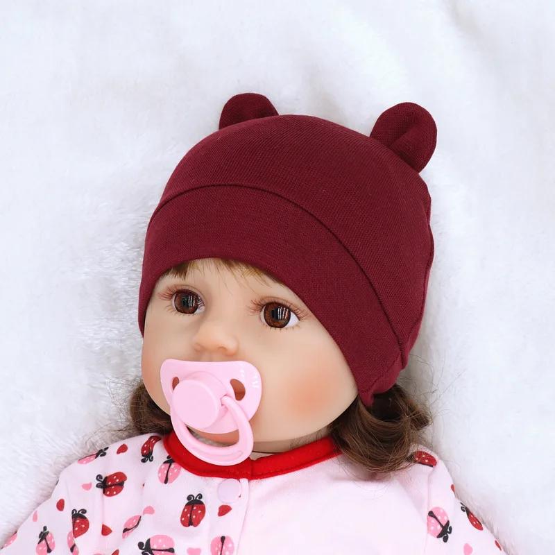 New Baby Hat For Boy Girl Fashion Ears Bonnet Cute Pography Props Hats Newborn Beanie Kids Outdoor Warm Knitted Beanie Cap