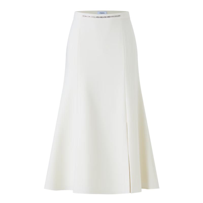 PORTS Women's Wool Blend High-Waisted A-Line Skirt