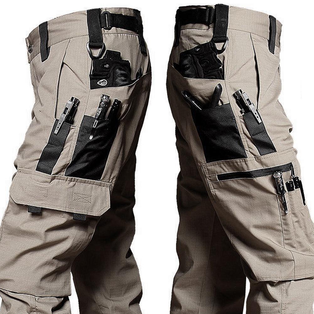 Men Pants Outdoor Pocket Waterproof  Ripstop Pants Working Clothing Hiking Trousers Joggers Mens Clothing