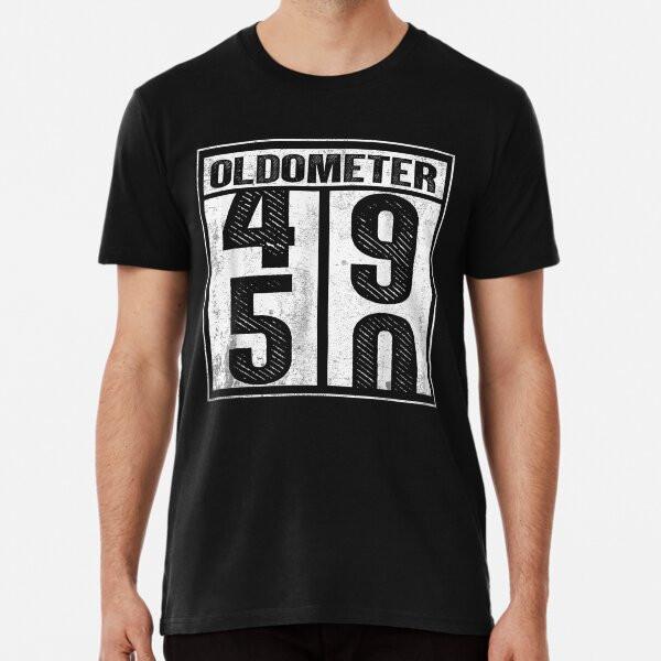 

50th Birthday Funny Gift Men Women OldometerT-Shirt S-5XL Best T-Shirt 4XL