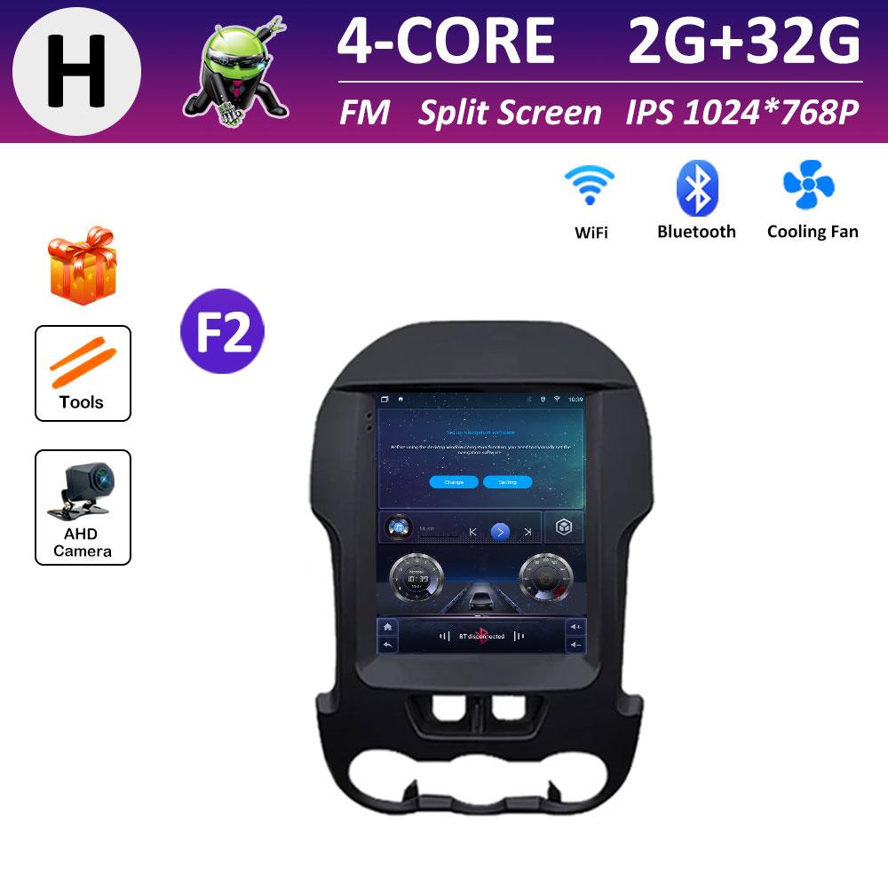 9.7 Inch Touch Screen Car Video for Ford Ranger 2012 2013 2014 - 2015 Radio Player Cooling Fan Wireless Carplay Head Unit WIFI