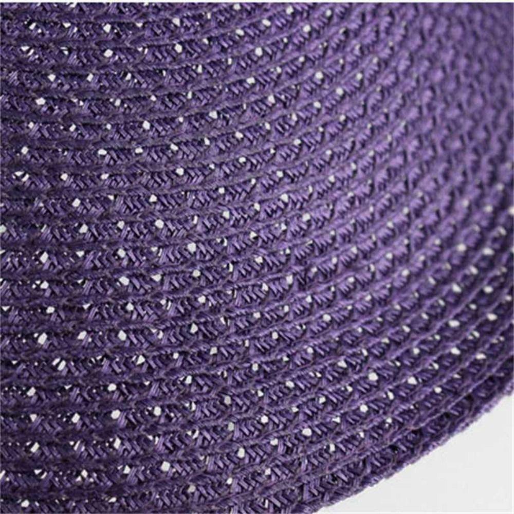 Summer Bow Ribbon Wide Brim Women's Cap Beach Straw Hats Panama Hat Sun Hat