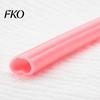 Comfortable Lip Straw Heart Shaped Straws, Food Safe PP Disposable Drinking Rounded Pink Gradient Design Sip Straws for Cocktail, Birthday Party Love