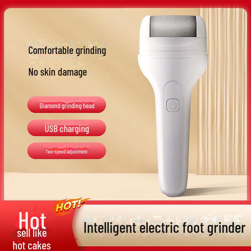 

Автоматический тренажер для ног с зарядкой от USB: Удалите омертвевшую кожу и мозоли для красивых ног White charging model. Chinese packaging белый