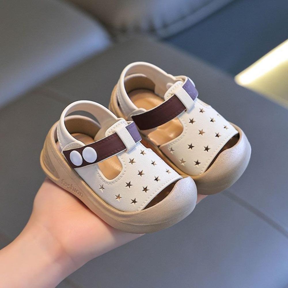 1pair with Straps Baby Toddler Shoes Closed Toe Children's Shoes  Toddlers