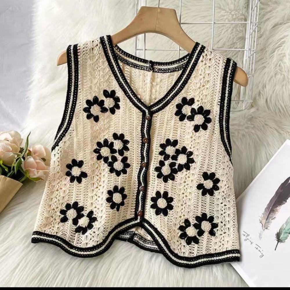 

Безрукавный вязаный свитер жилет V-образный вырез джемперы жилет топ Seaside