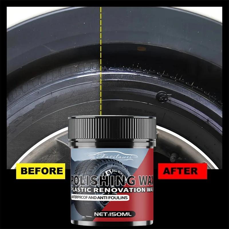 

Good 150g Tire Shine & Retread Wax - Durable Anti-Aging Gloss Enhancer for Car Tires, Blackening Care Agent 150ml