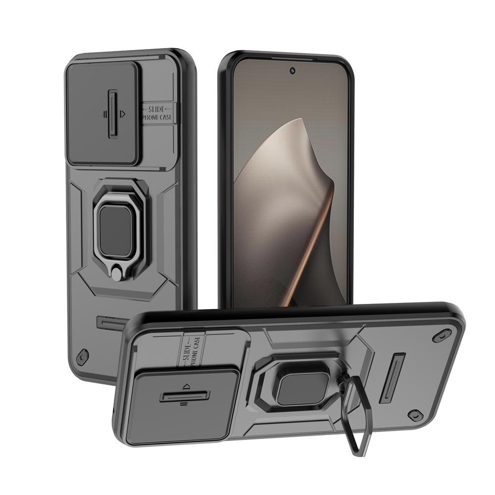 For Xiaomi 15T 5G Case Slide Camera Lens Protector Armor Case For Mi 15T 15 T Mi15T Car Magnetic Ring Holder Phone Cover