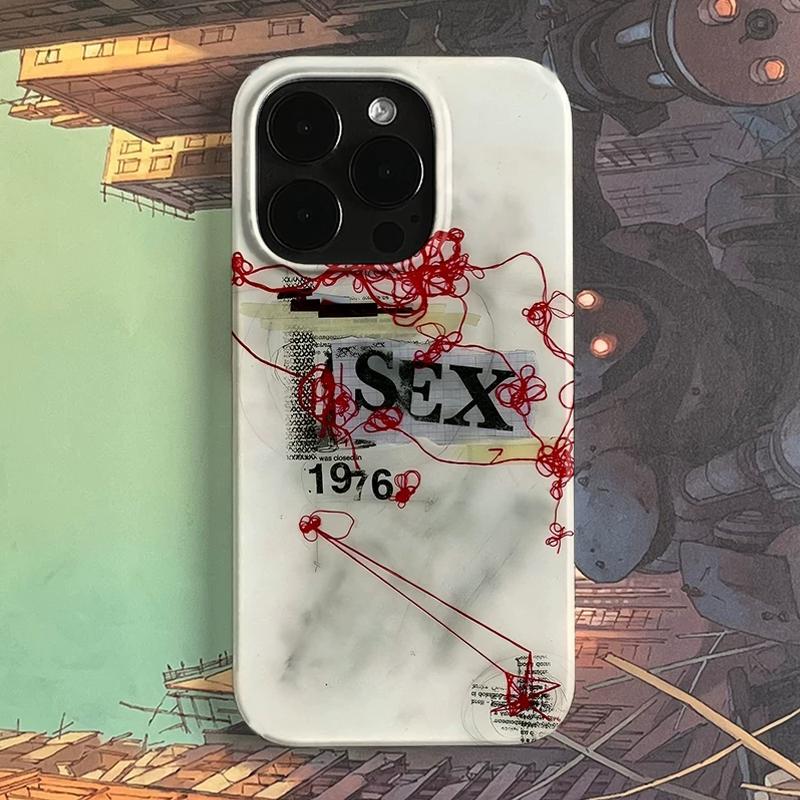 Hot Sale Retro Suture Letter Creative Art Jelly Phone Case for iPhone 17 AIR 16 15 14 13 12 11 PRO XSMAX XR 7 8 PLUS Y2K Cover