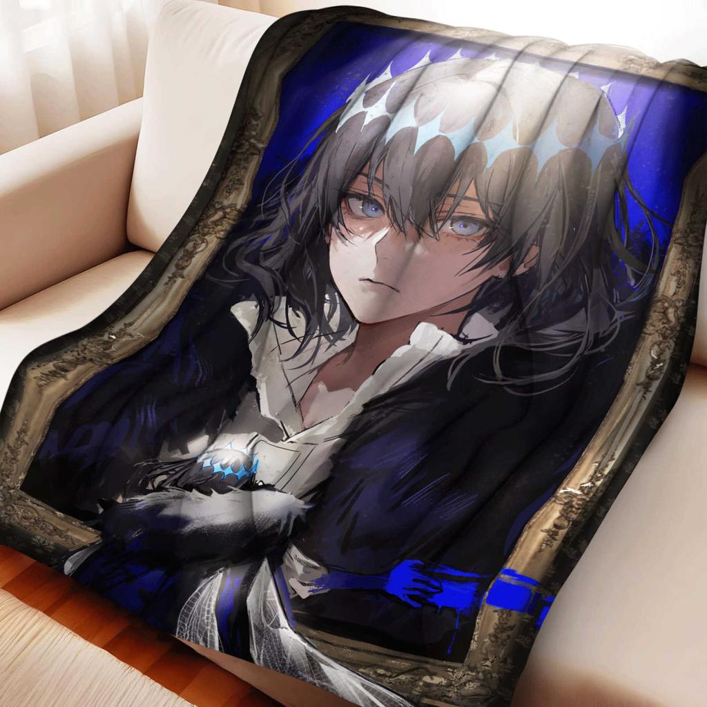 Cartoon Fate/Grand Order Oberon Flannel Blanket Cover Warm Soft Anime Blanket Multifunctional Decor Home Universal Blankets