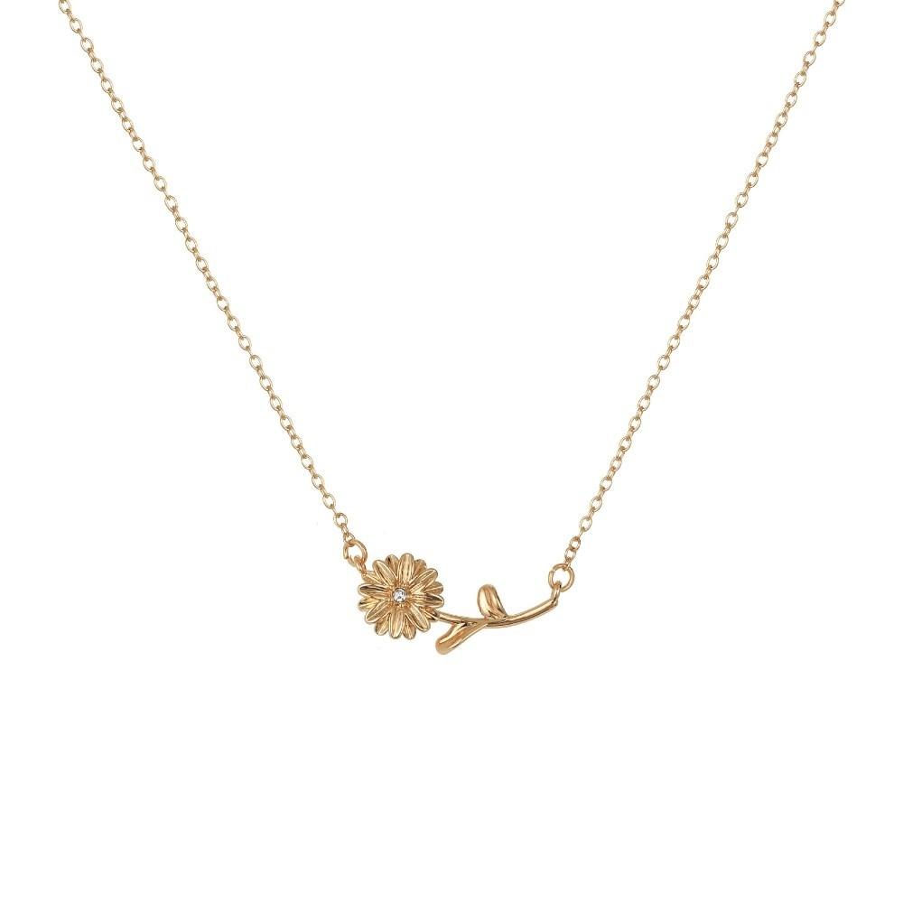 Dainty Birthstone Necklace Layered Necklace Rhinestone Pendant Necklace Birthday Gifting Apr.