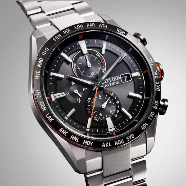 Citizen Attesa ACT Line AT8189-61E Black Dial Men's Watch