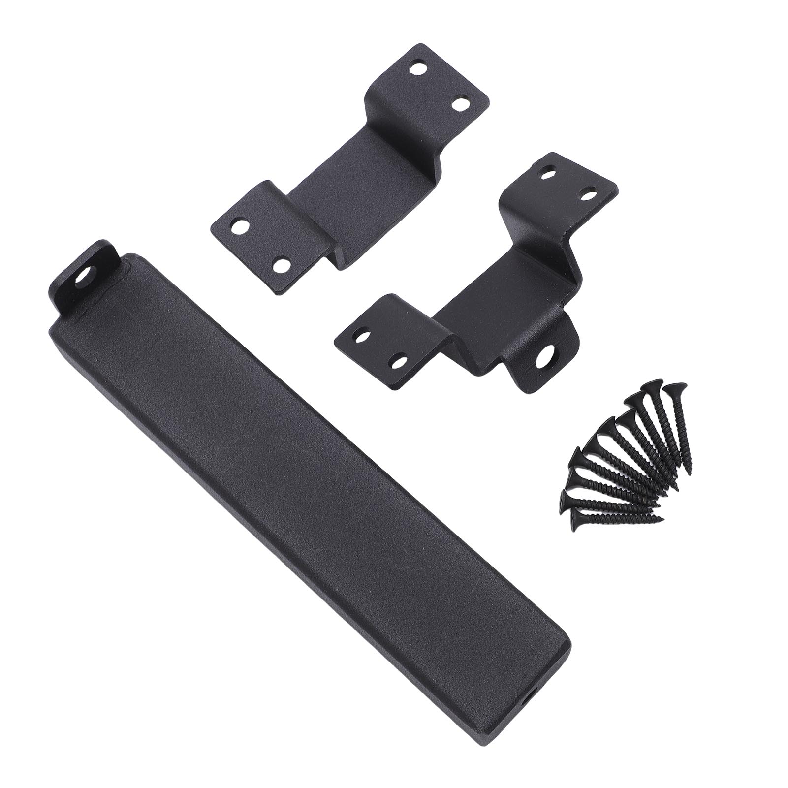 

Slide Gate , Heavy Duty Steel Slide Gate Lock with Padlock Hole & 10 Screws, Slide Gate Hardware for Wooden Fences, Barns, Sheds, Pat