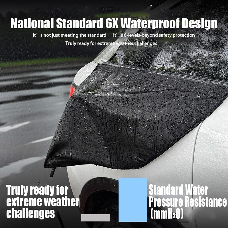 MOBIDEA Black EV Charging Port Rain Cover Oxford Cloth Waterproof Magnetic Protector for Electric Car Charger