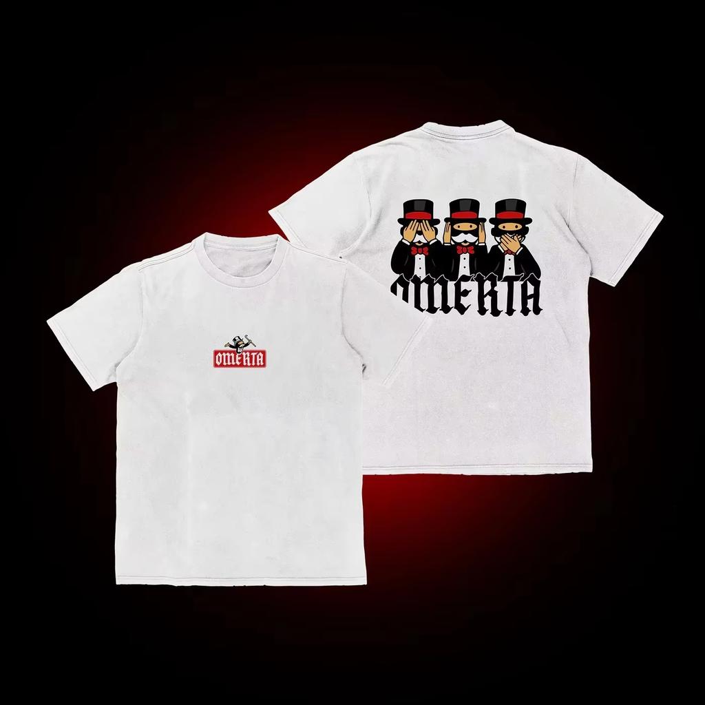 Pánské volné tričko s kulatým výstřihem s potiskem Omerta 47 Boxing Fan lze spárovat se sportovním módním tričkem pro muže i ženy