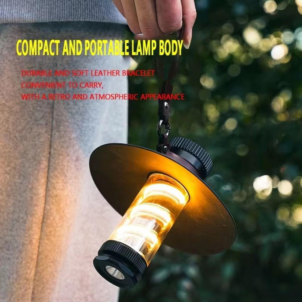 USB Chargeable LED Camping Lights Stepless Dimming Emergency Lighting  Emergency Use