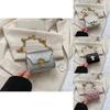 Chic Street Fashion Pu Leather Small Square Bag With Stitching Detail For Daily Use
