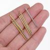 10pcs Stainless Steel Bar Stick Connectors Gold Color Plated Connector for DIY Drop Earrings Jewelry Making Necklaces Components