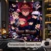 Personalized Wall Tapestry,Jujutsu Kaisen Custom Printed Name, Fabric Wall Art For Indoor Room Backdrop