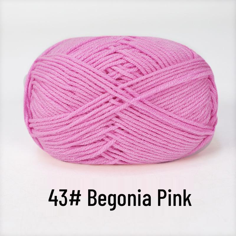 Baby 4-lagiges Milchbaumwollgarn zum Stricken von DIY-Schals oder Decken