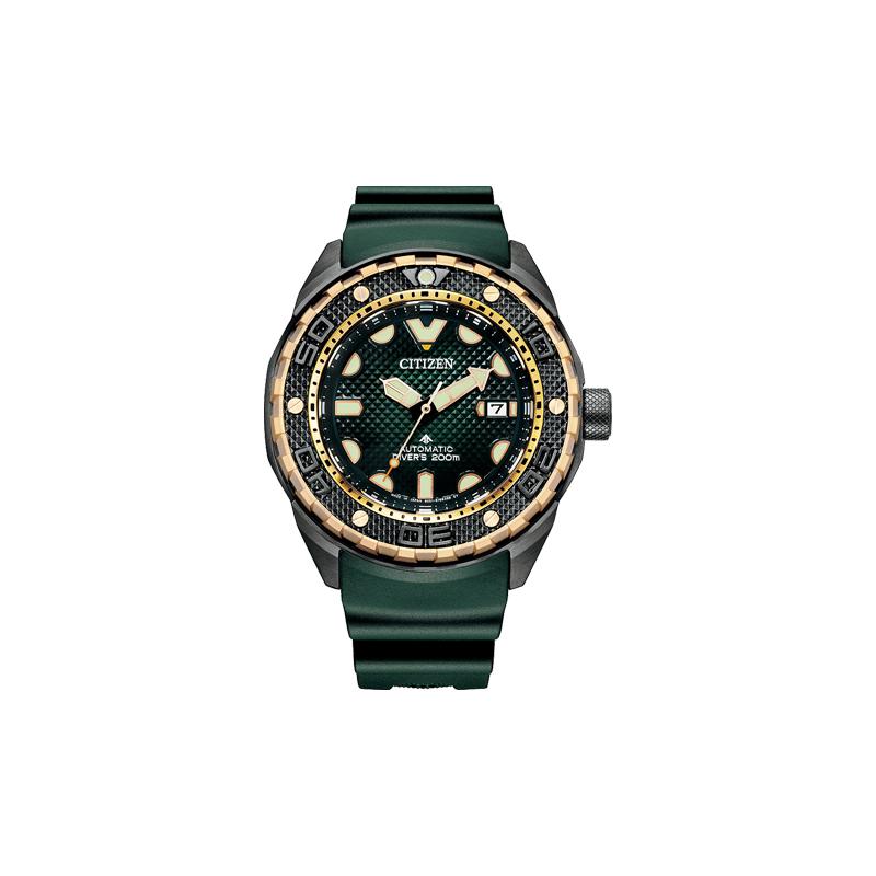 

CITIZEN Promaster Series Diving 200 Meters Waterproof Automatic Men s Watch Green Dial NB6006-02X золотий